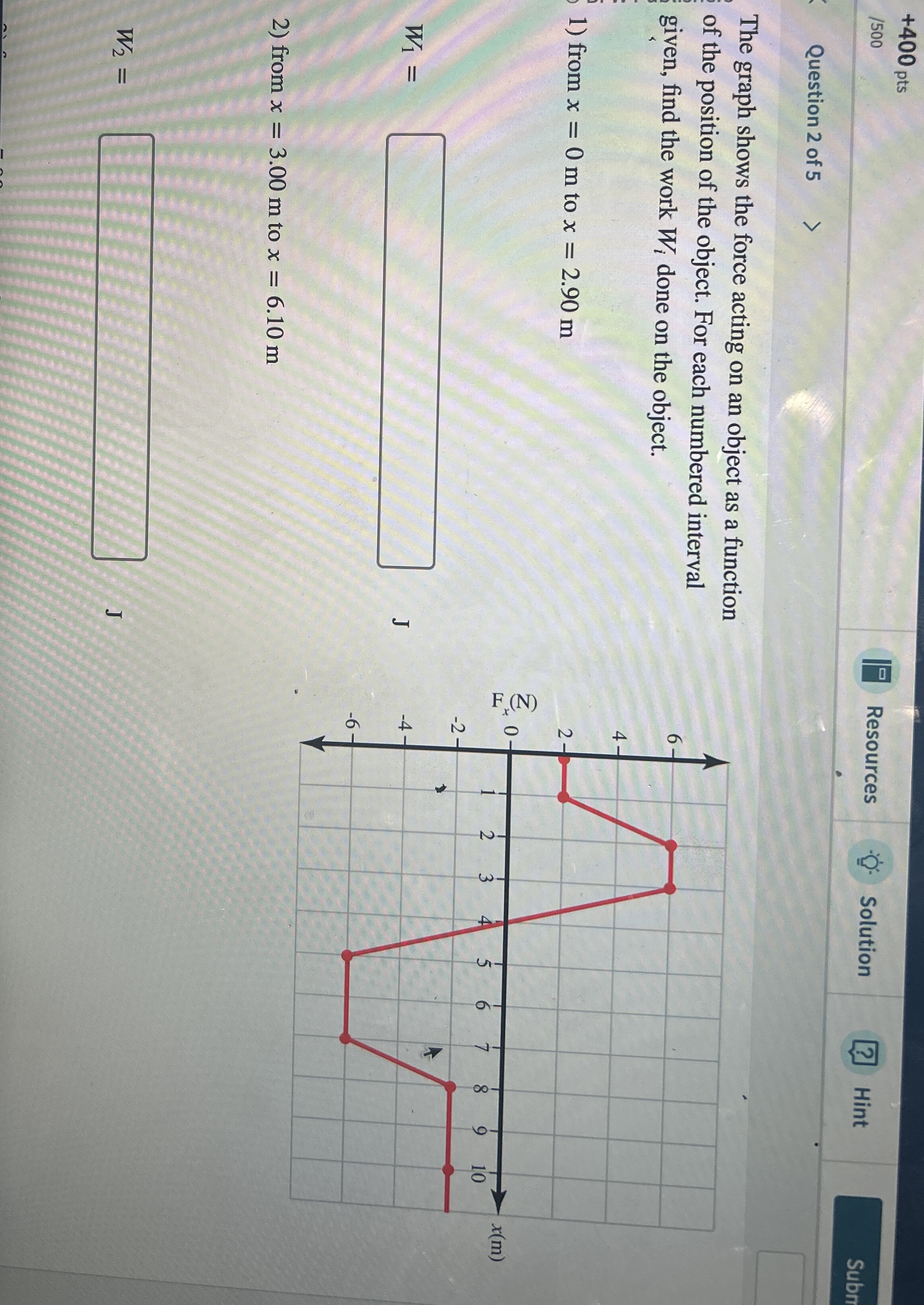 + 4 0 0 pts / 5 0 0 Resources Solution Hint