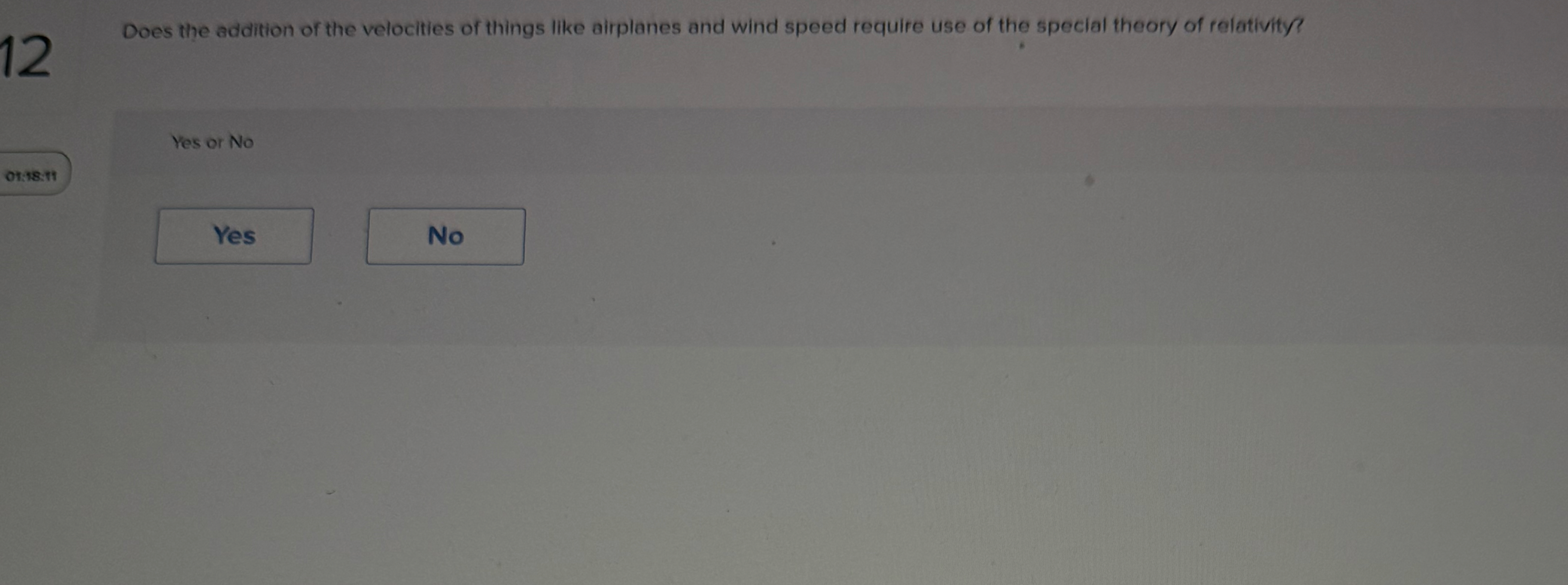 1 2 Does the addition of the velocities of things