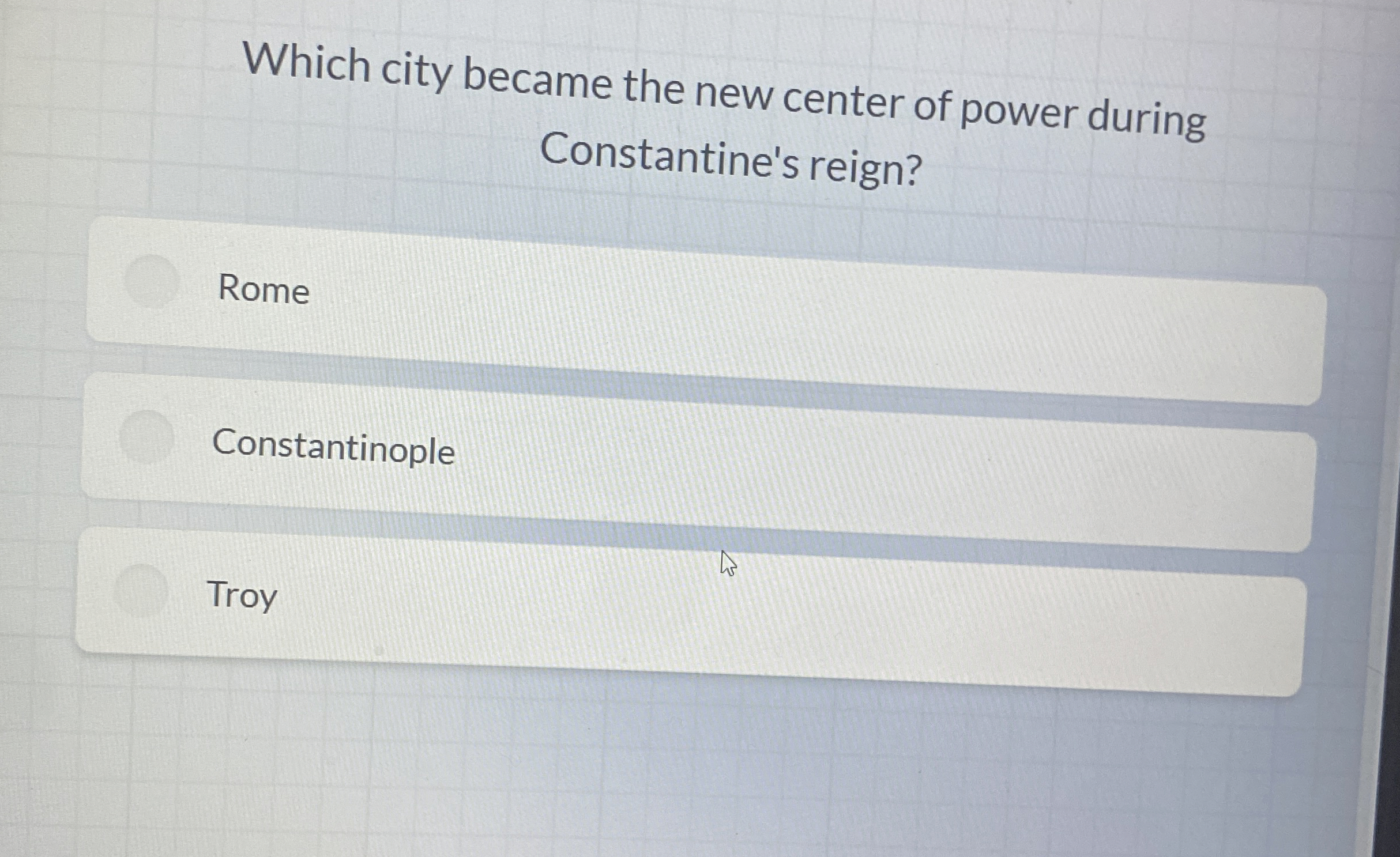 Which city became the new center of power during