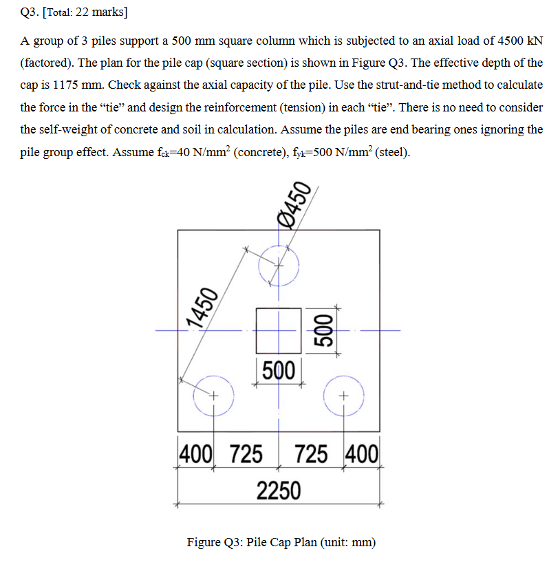 Q 3 . [ Total: 2 2 marks ] A group of 3 piles