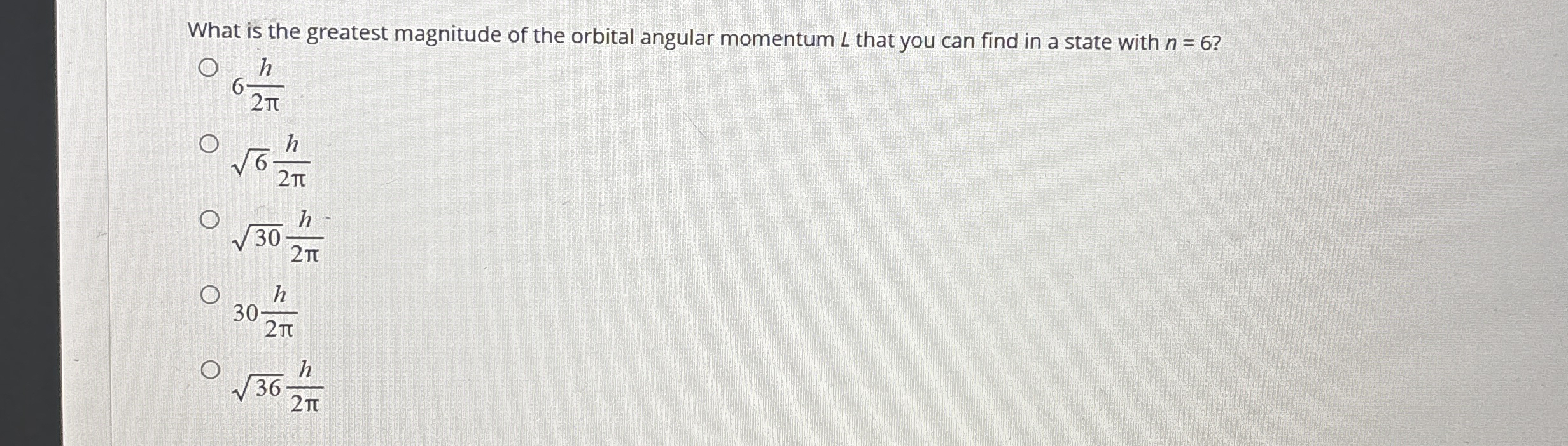 What is the greatest magnitude of the orbital