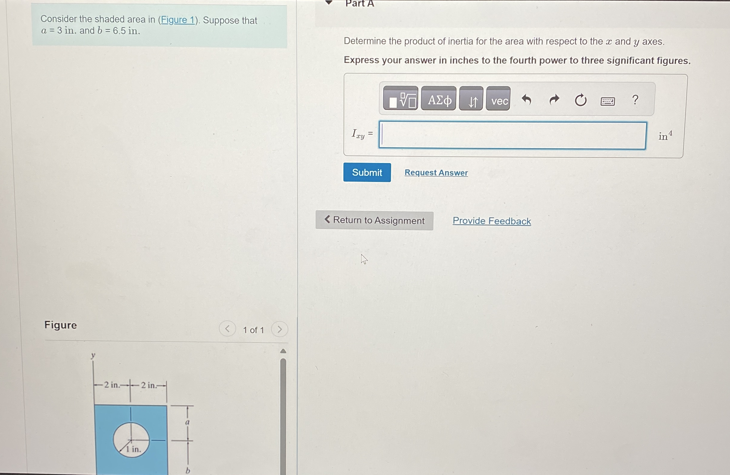 Consider the shaded area in ( Figure 1 ) .