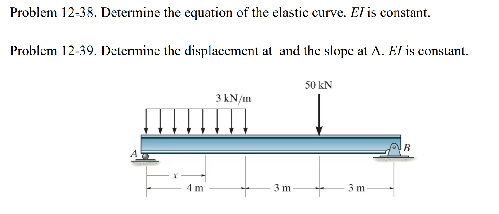 Problem 1 2 - 3 8 . Determine the equation of the
