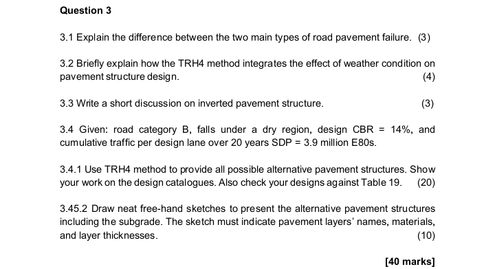 Question 3 3 . 1 Explain the difference between