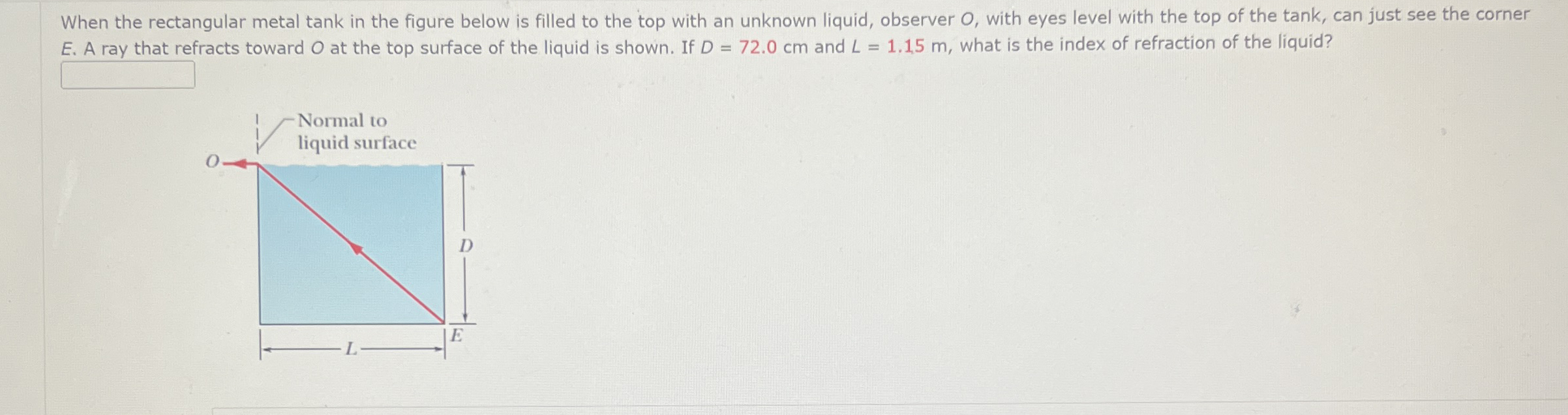 When the rectangular metal tank in the figure