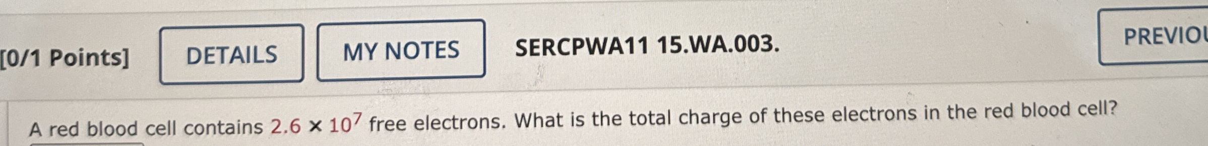 [ 0 / 1 Points ] SERCPWA 1 1 1 5 . WA . 0 0 3 . A