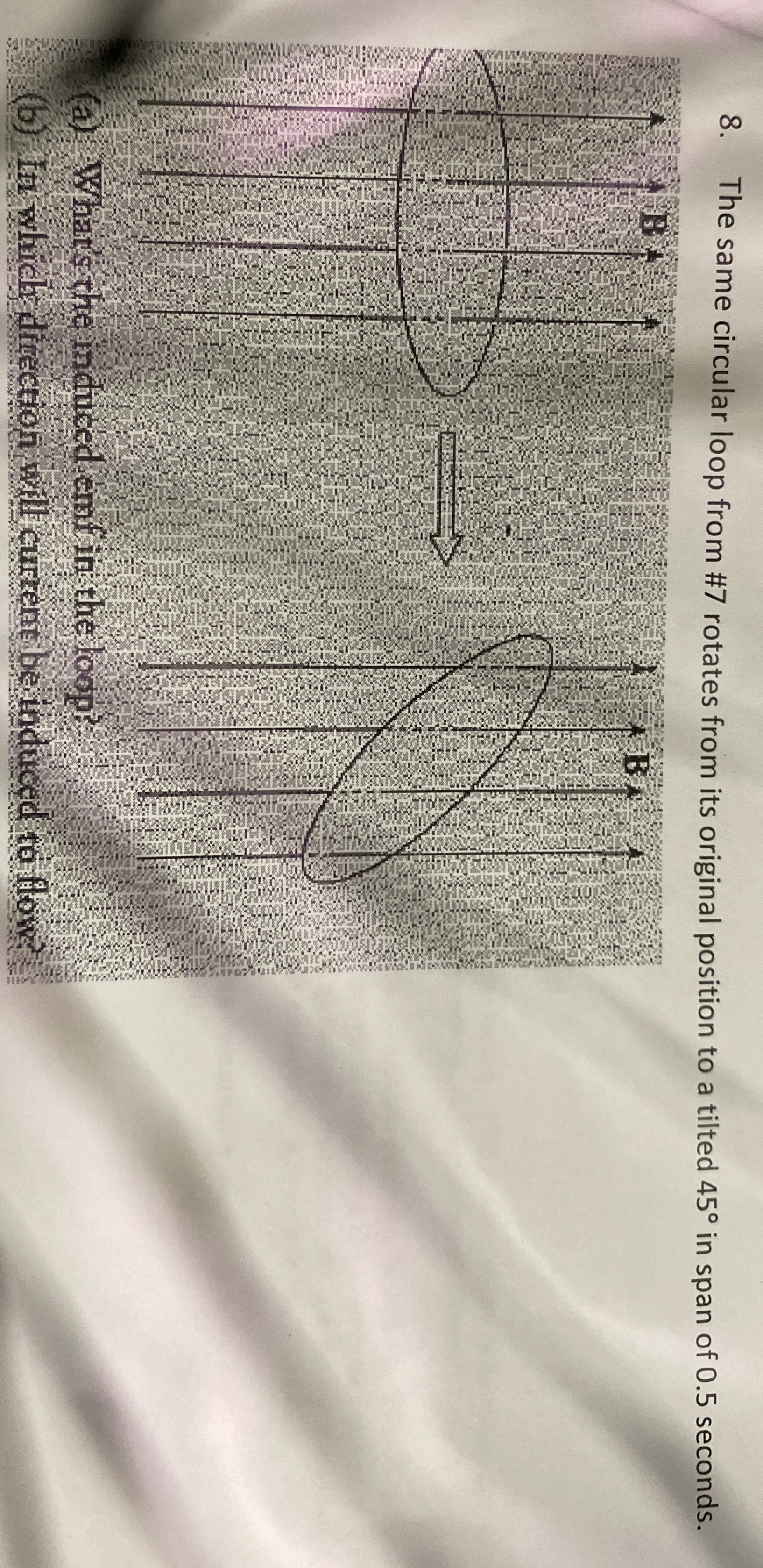 The same circular loop from # 7 rotates from its