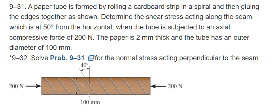 SOLVE EACH PART USING MOHR's Circle. Thank you 9
