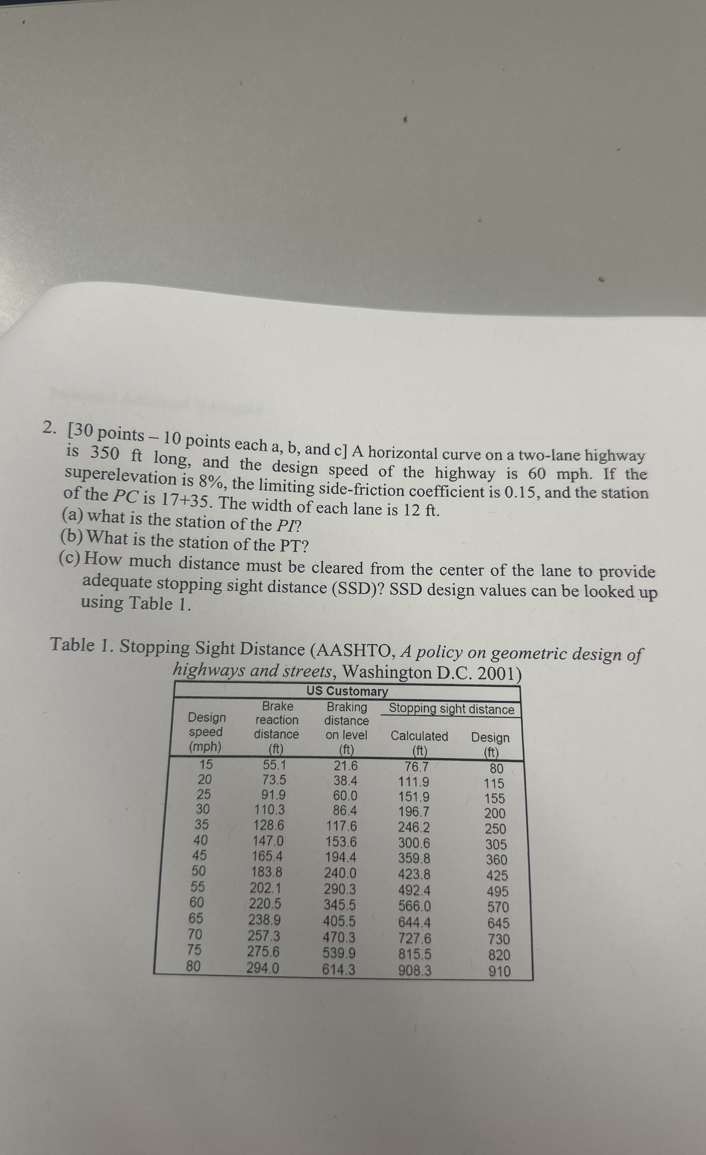 [ 3 0 points - 1 0 points each a , b , and c ] A