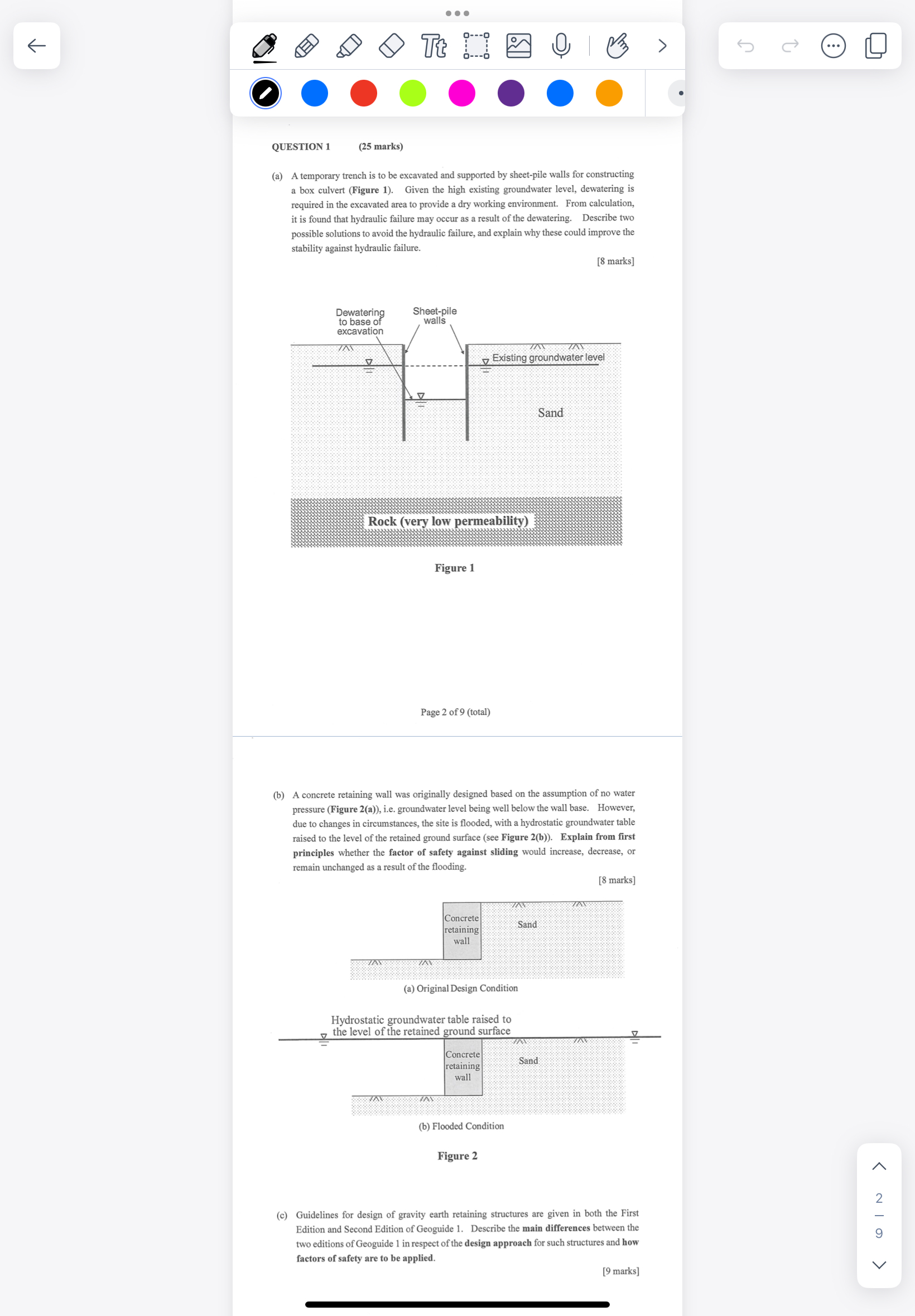 QUESTION 1 , ( 2 5 marks ) ( a ) A temporary