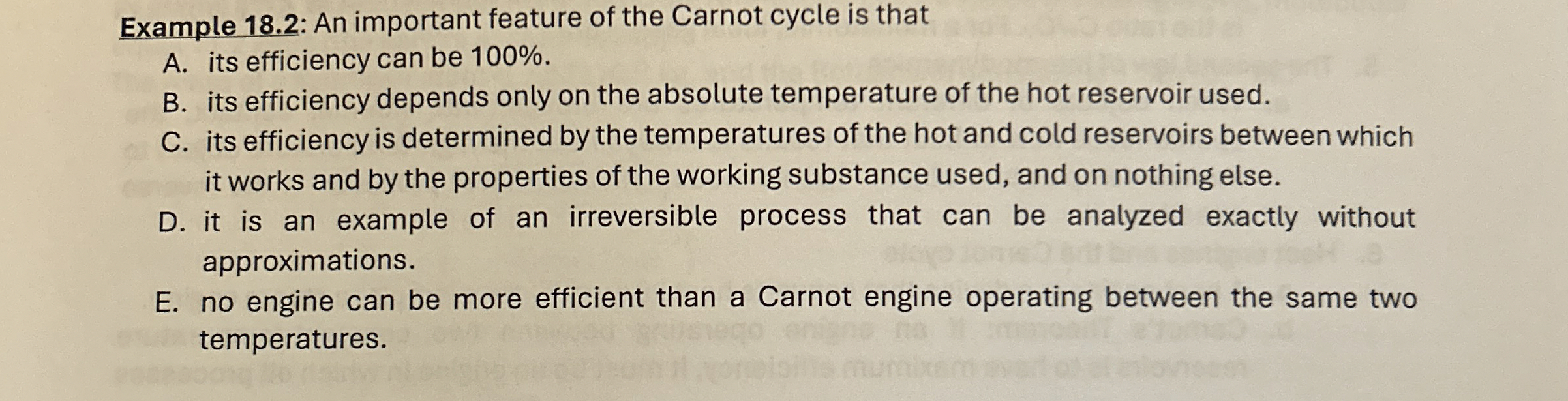 Example 1 8 . 2 : An important feature of the