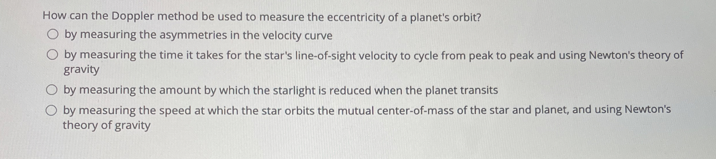 How can the Doppler method be used to measure the