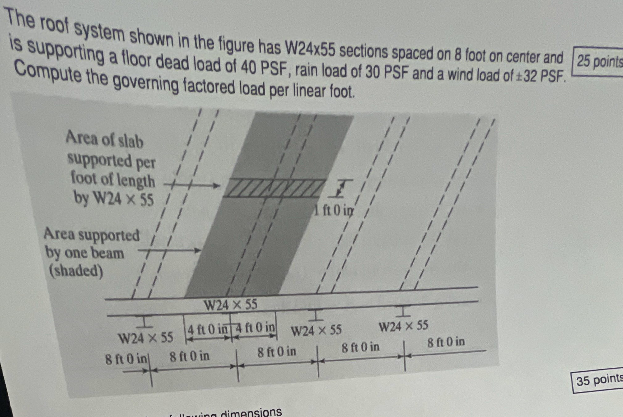The tool system shown in the figure has W 2 4 x 5