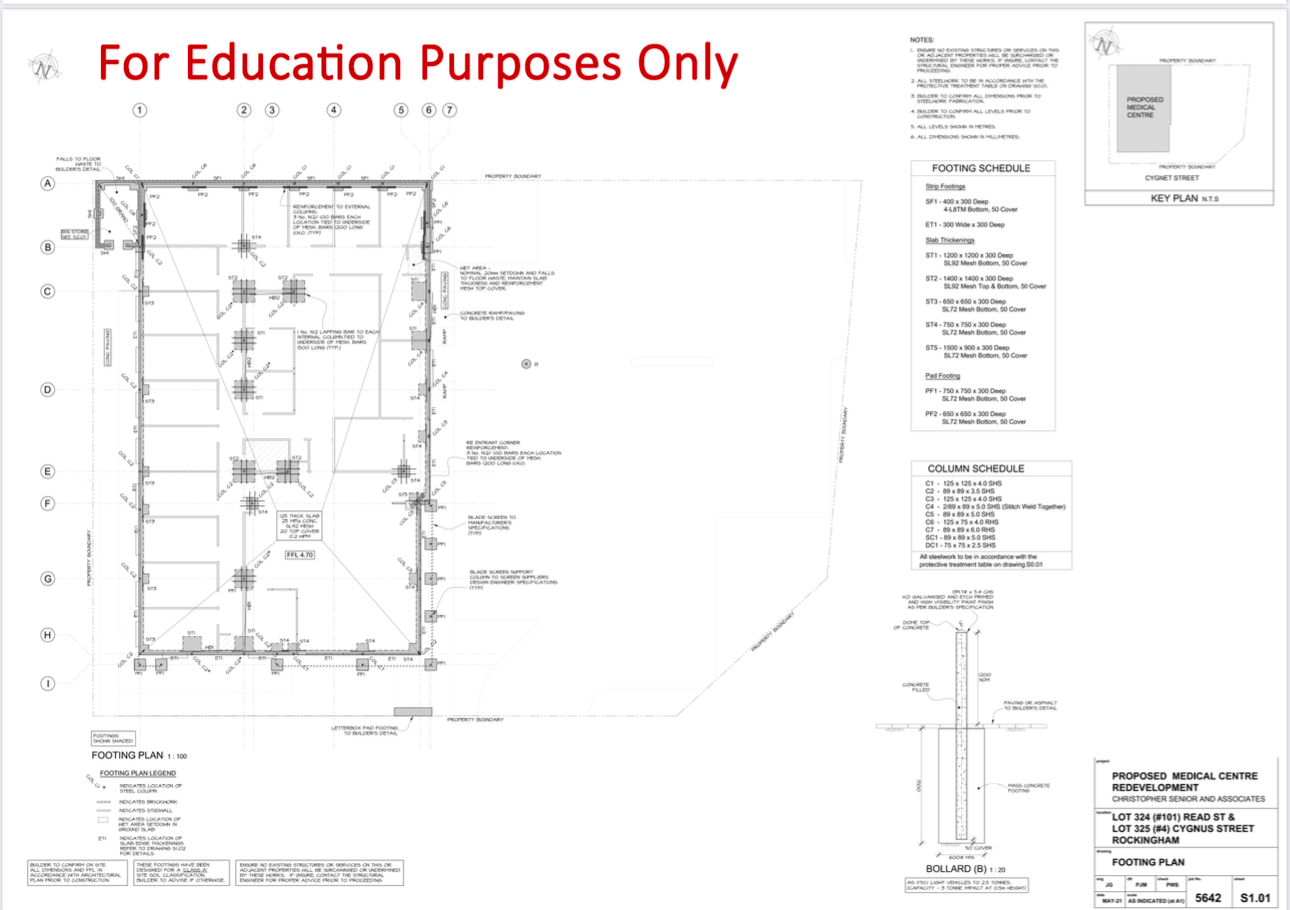 Calcuate the quantity of the concrete in the