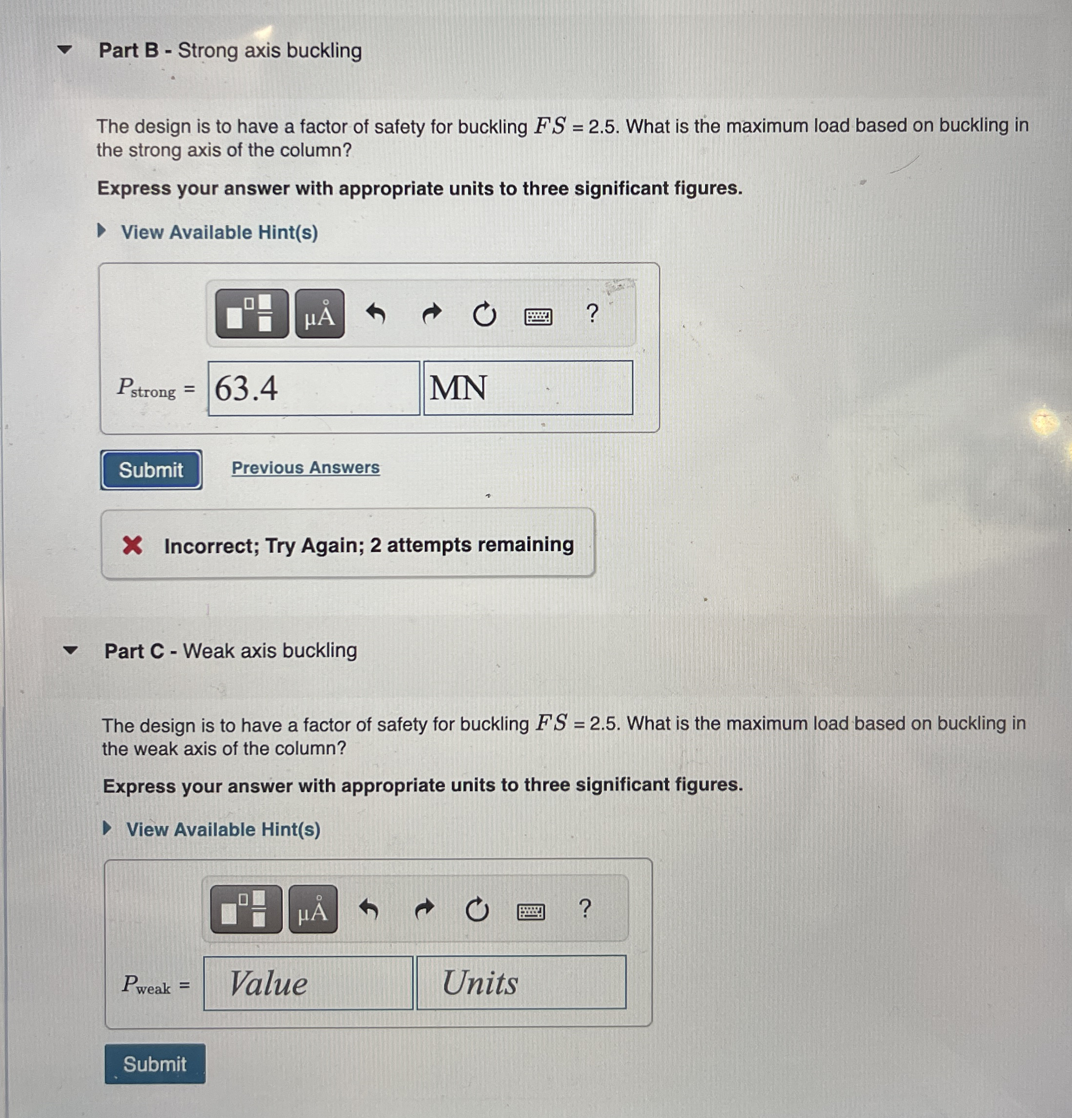Learning Goal: To calculate the maximum axial