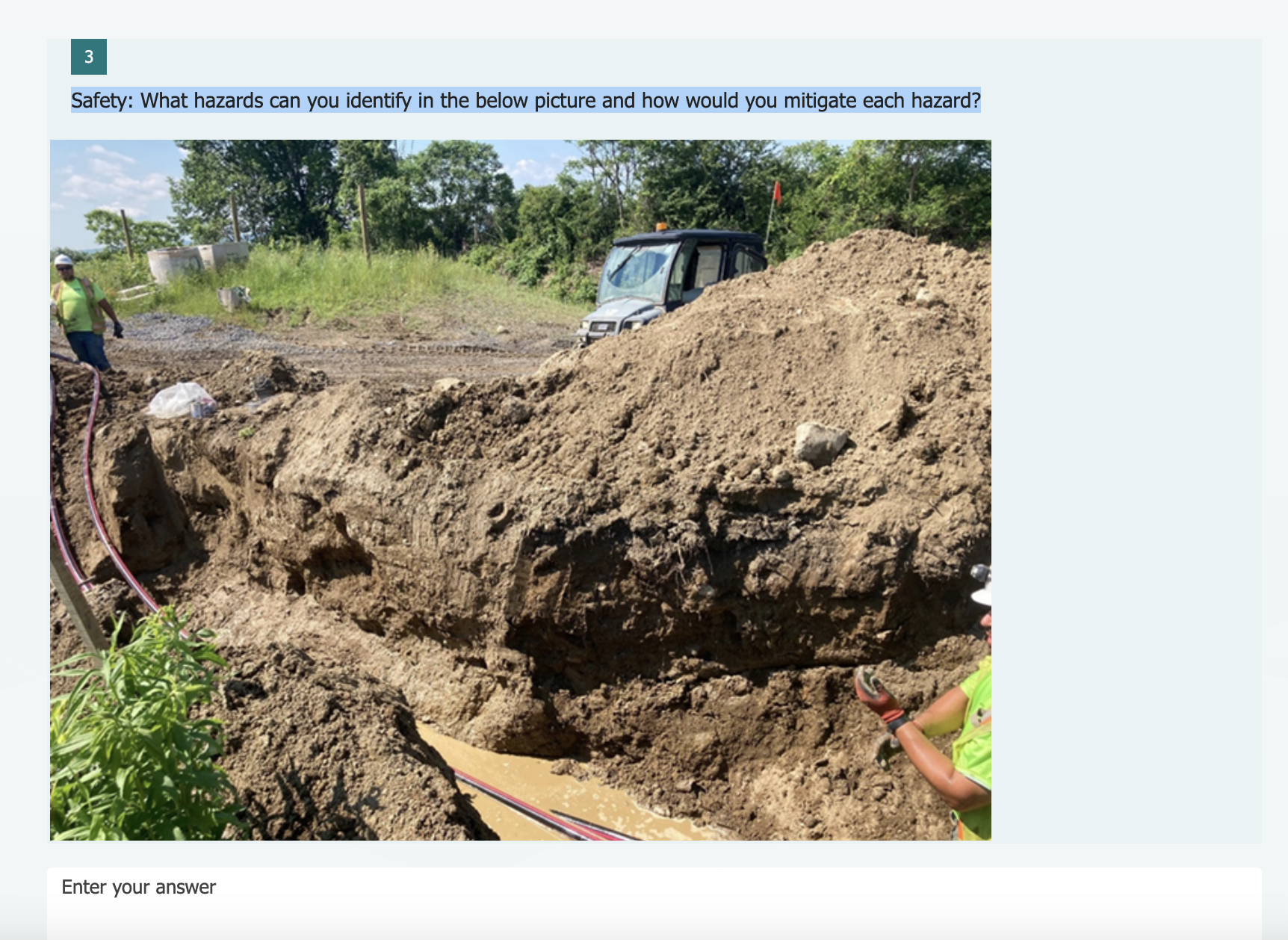 3 Safety: What hazards can you identify in the