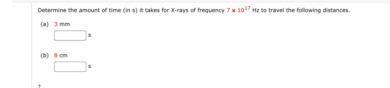 Determine the amount of time ( in s ) it takes