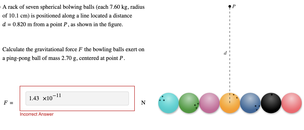 A rack of seven spherical bolwing balls ( each 7