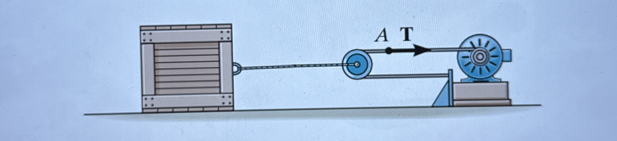 A crate of mass mcrate [ kg ] rests on the ground