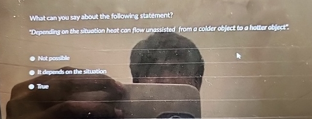 What can you say about the following statement?