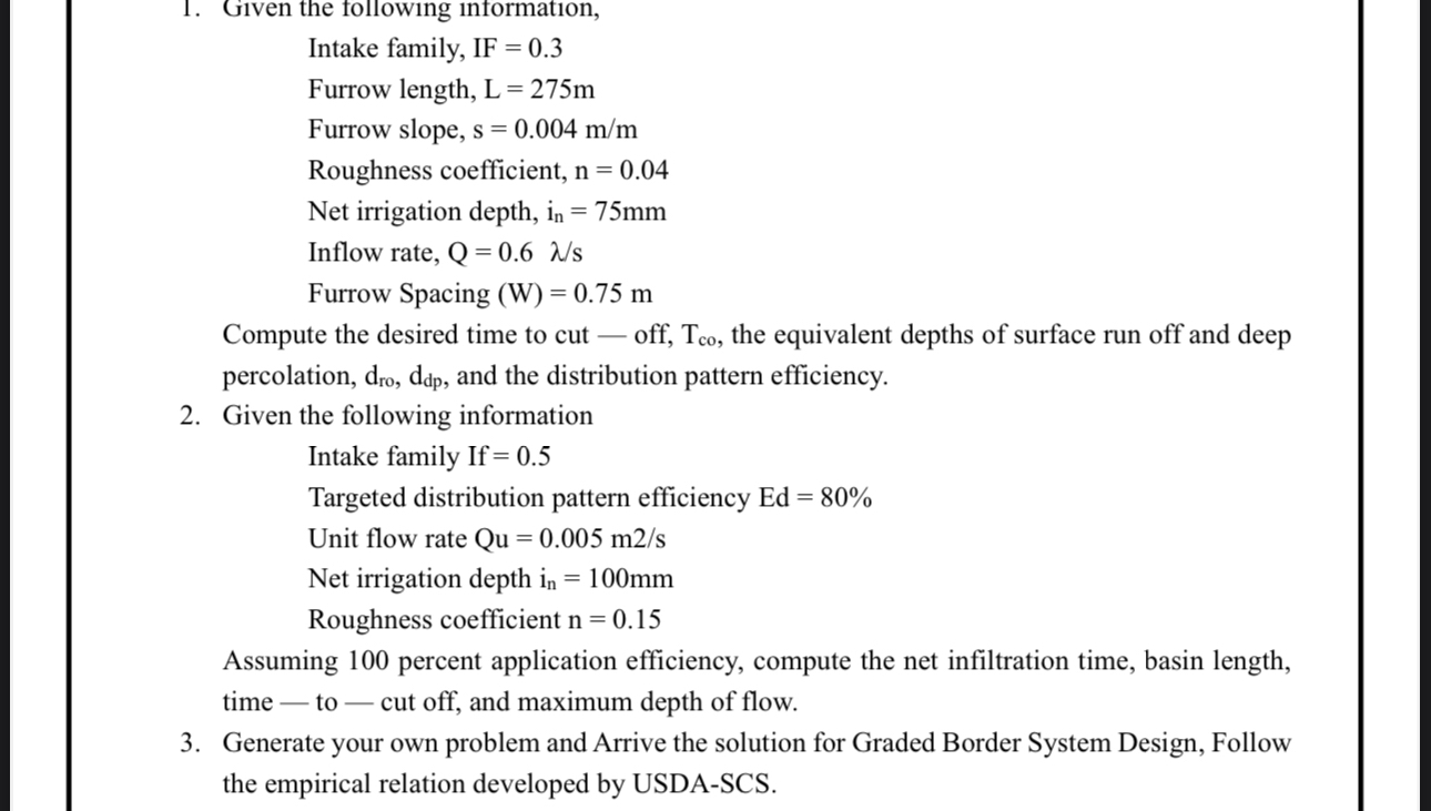 Given the following information, Intake family, I