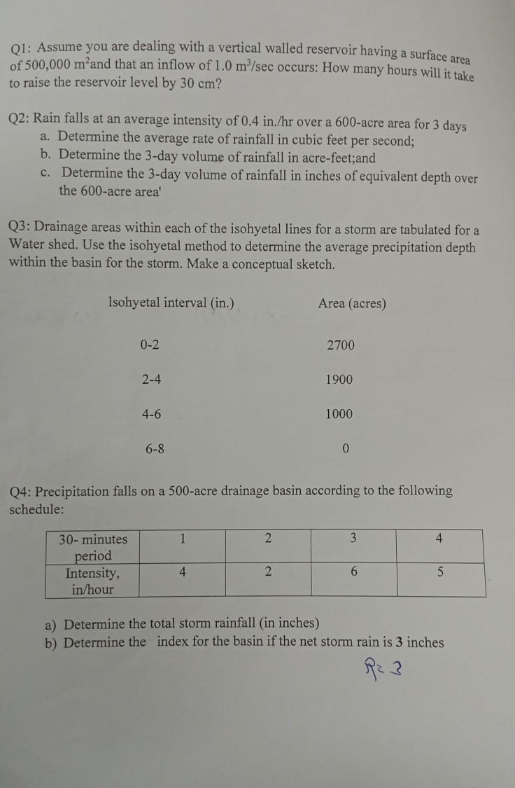 Q 1 : Assume you are dealing with a vertical