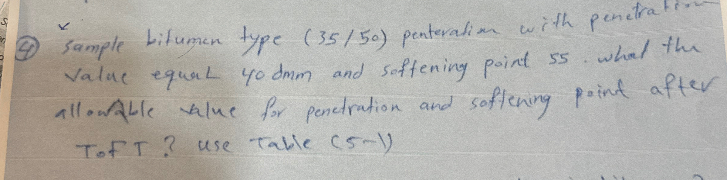 ( 4 ) sample Litumen type ( 3 5 5 0 ) penteration