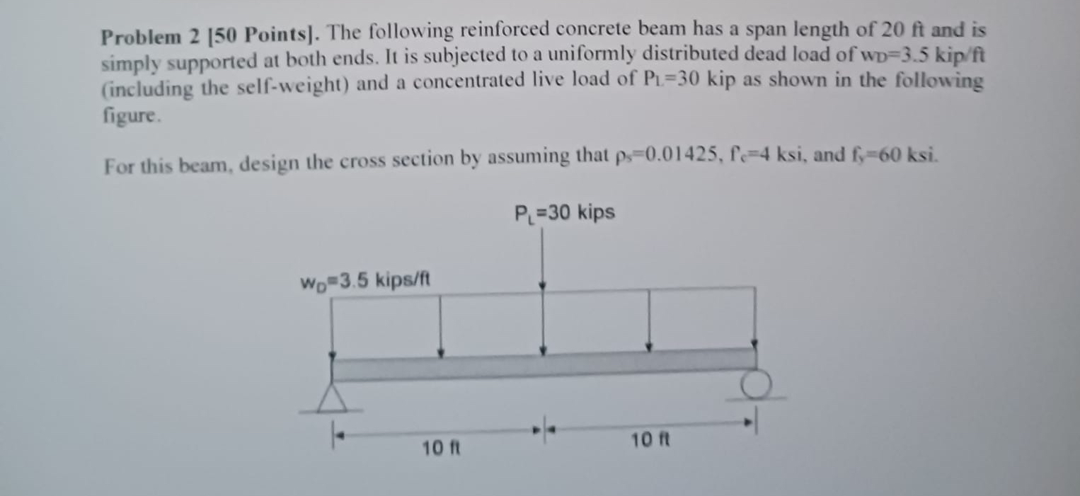 Problem 2 [ 5 0 Points ] . The following