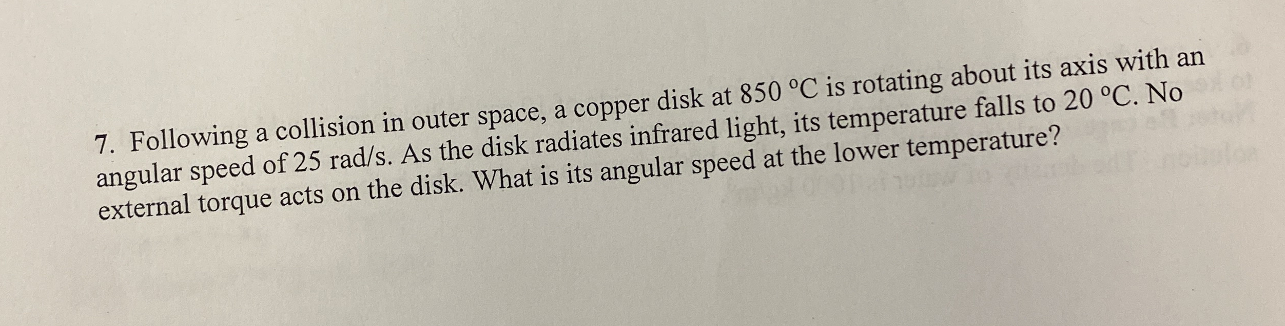 Following a collision in outer space, a copper