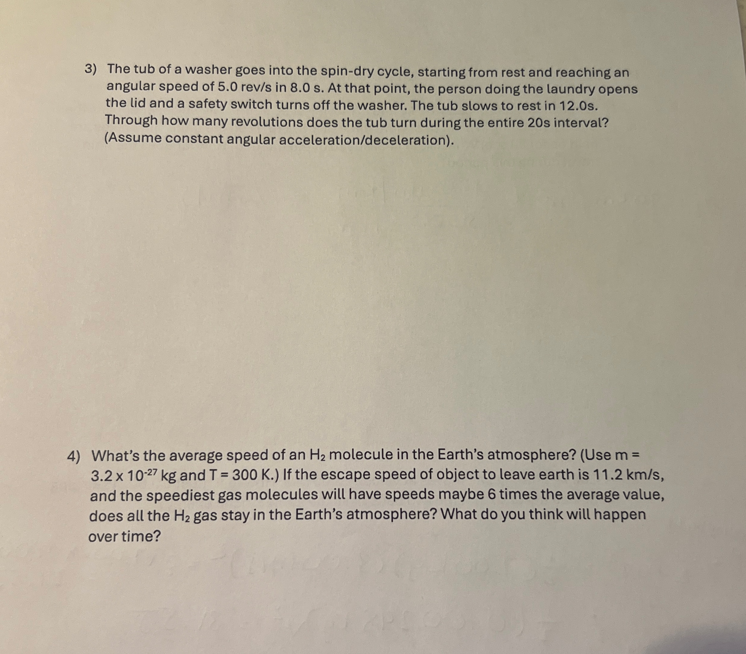 The tub of a washer goes into the spin - dry