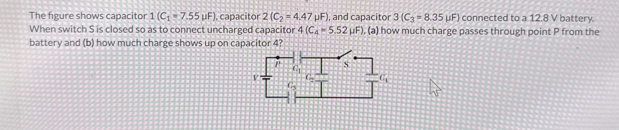 The figure shows capacitor