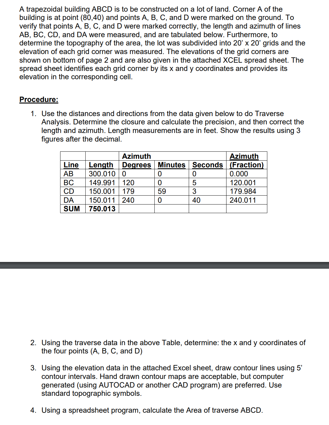 Please help to solve the Procedure 1 . Thank you.