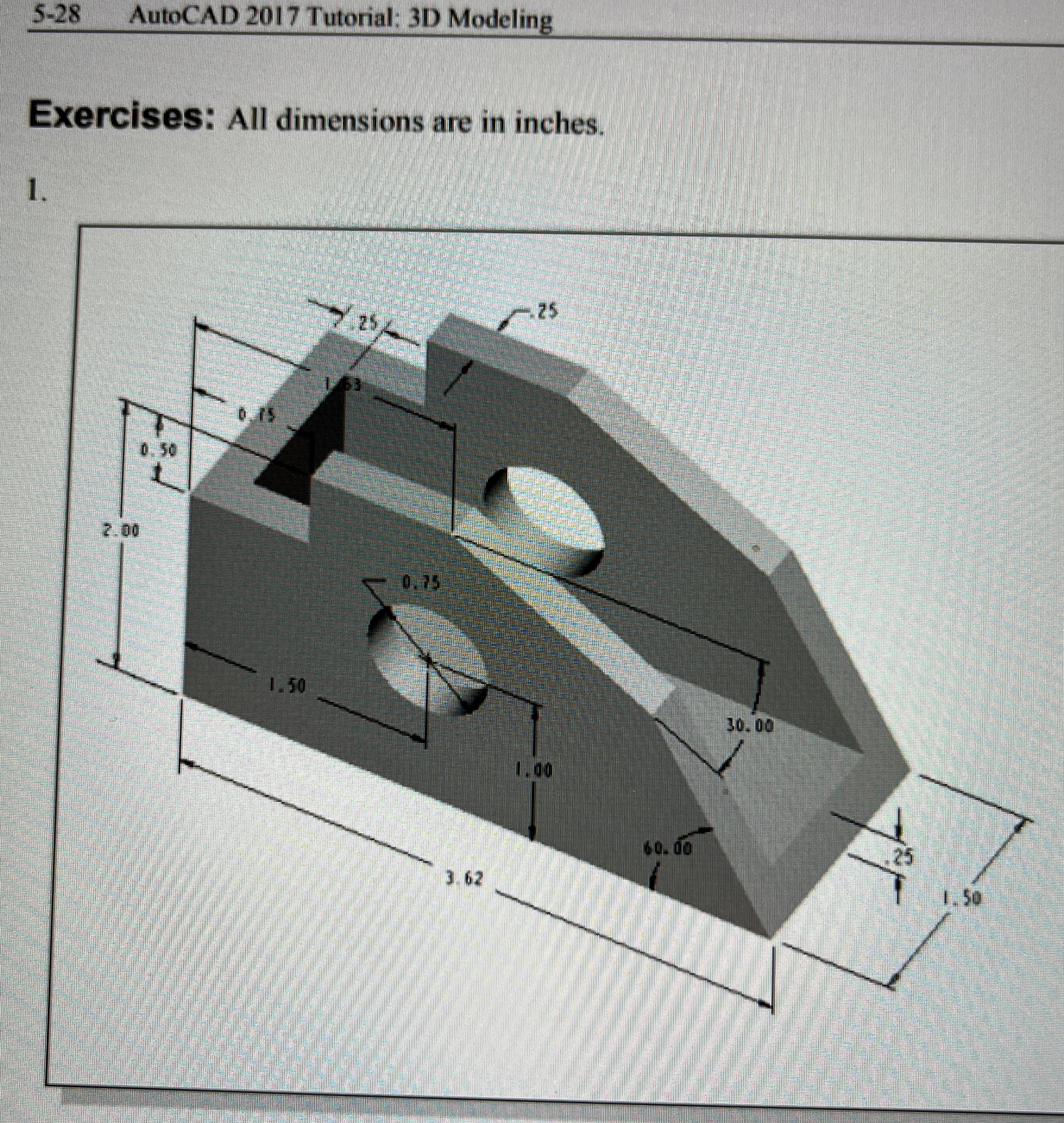 Please show me step by step in autocad 2 0 2 5