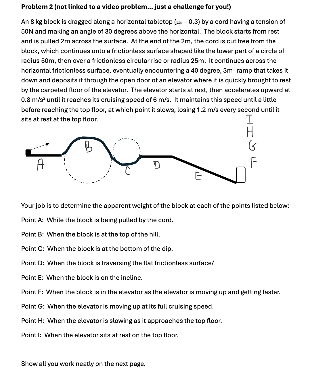 Problem 2 ( not linked to a video problem... just