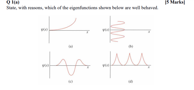 Q 1 ( a ) [ 5 Marks ] State, with reasons, which