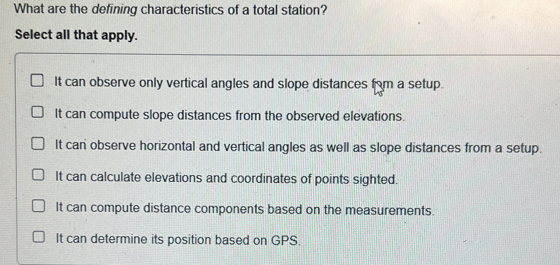 What are the defining characteristics of a total