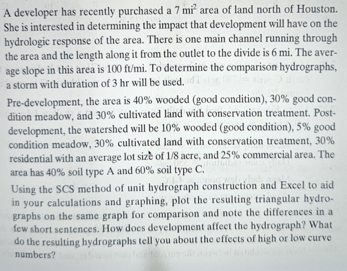 A developer has recently purchased a 7 m i 2 area