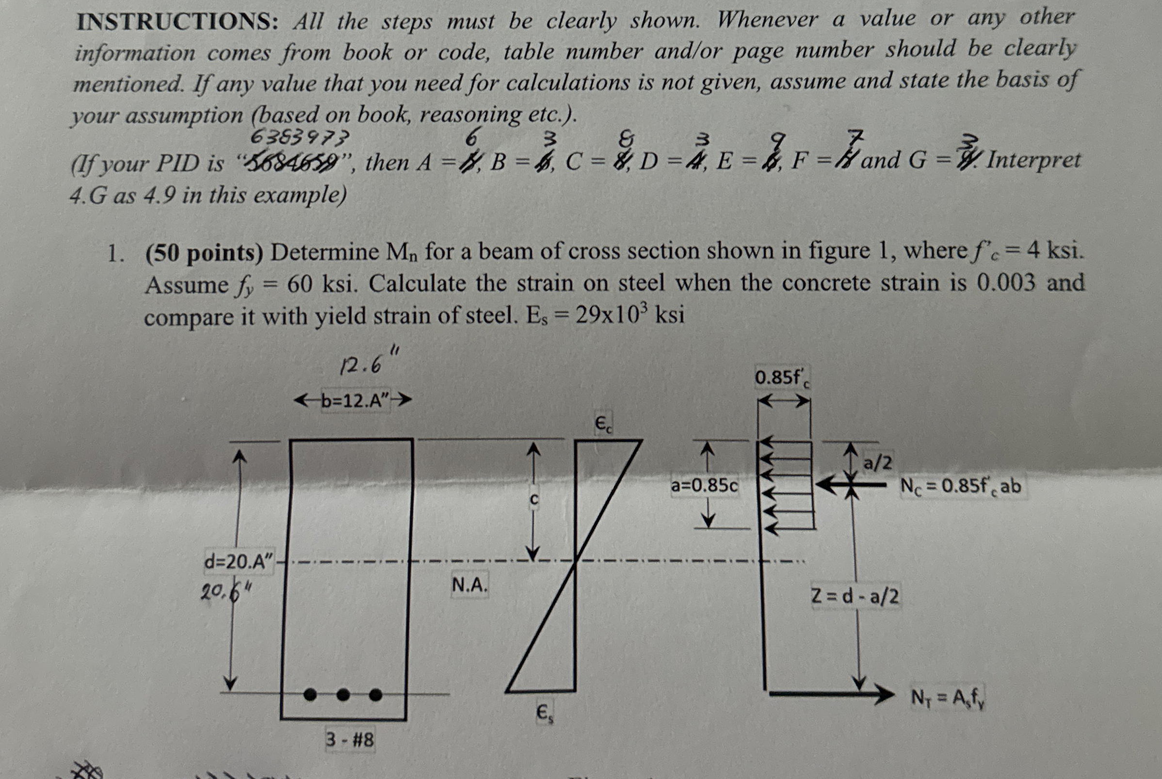 INSTRUCTIONS: All the steps must be clearly