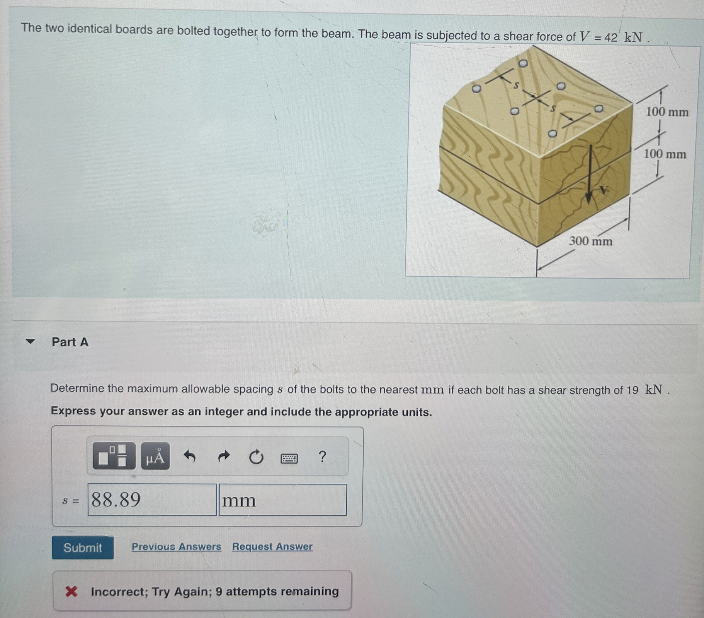 The two identical boards are bolted together to