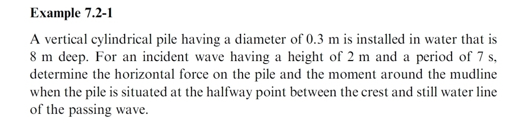 Example 7 . 2 - 1 A vertical cylindrical pile