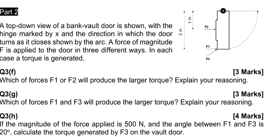 Part 2 A top - down view of a bank - vault door