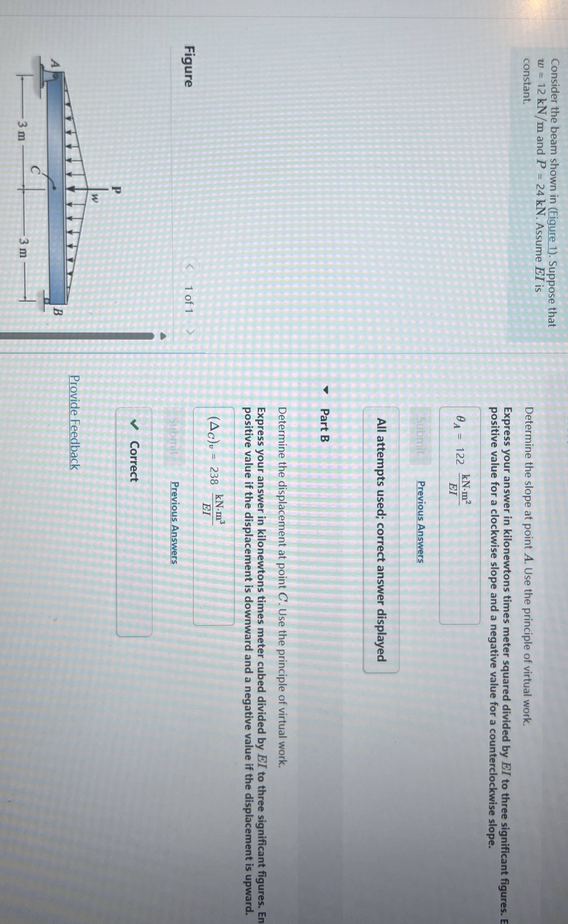 Consider the beam shown in ( Figure 1 ) . Suppose