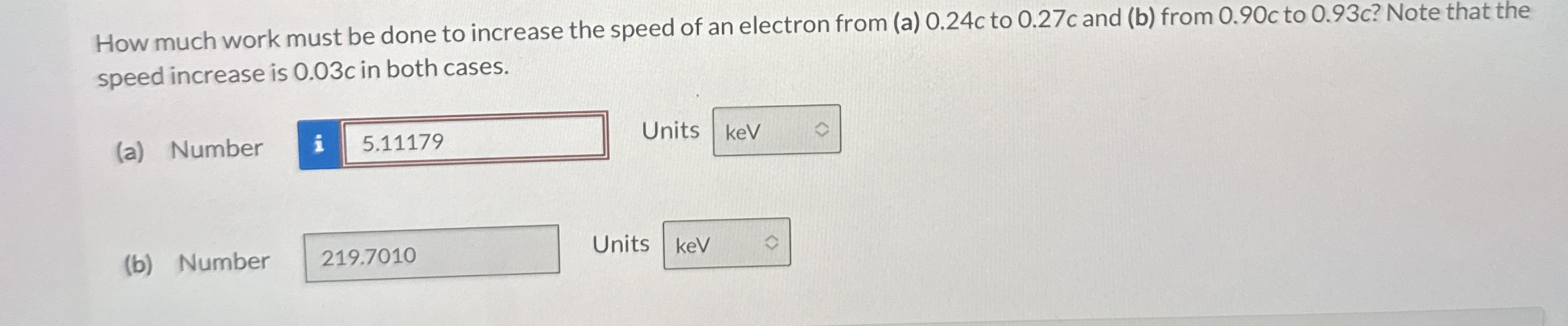 How much work must be done to increase the speed