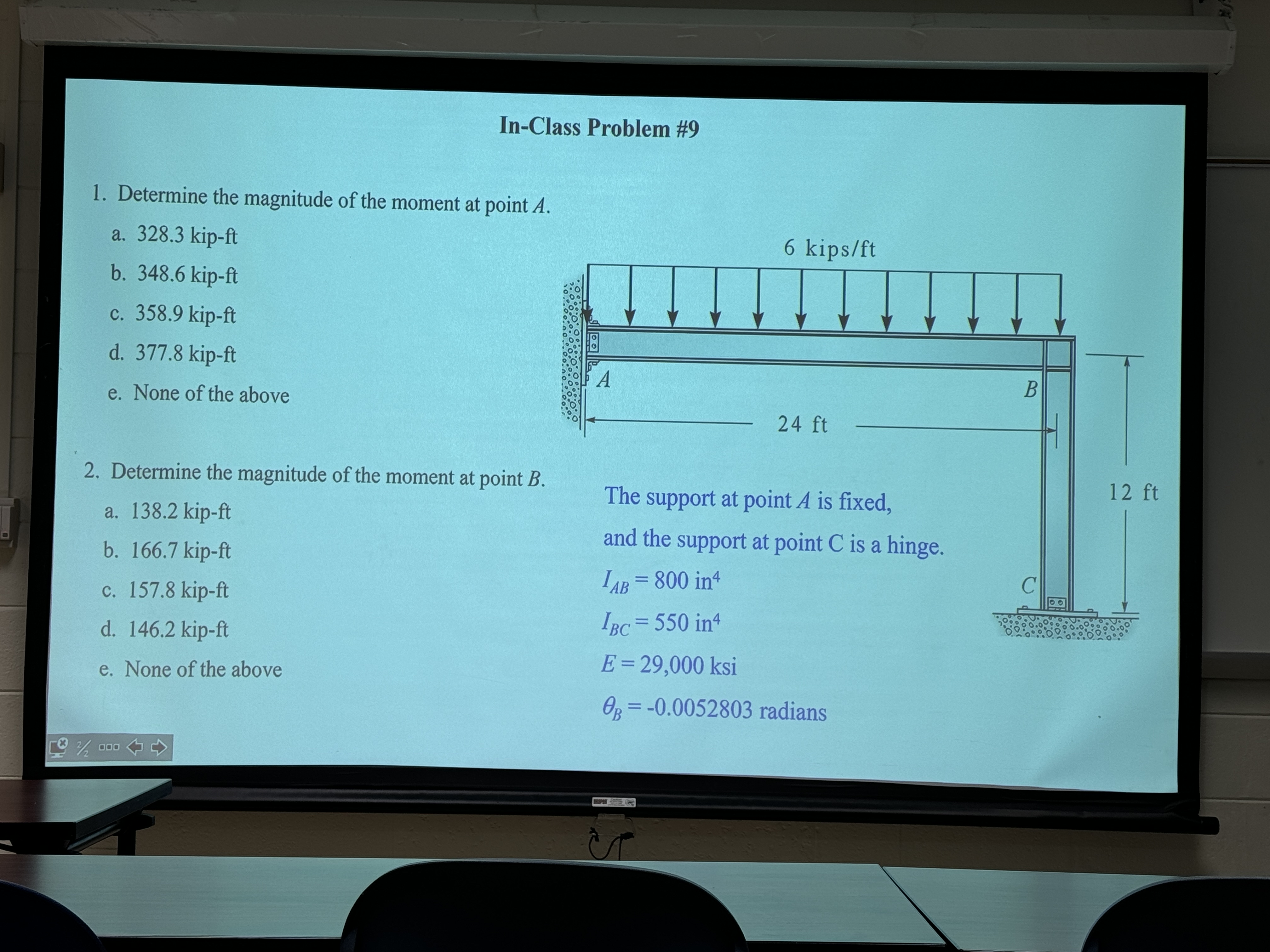 In - Class Problem # 9 Determine the magnitude of