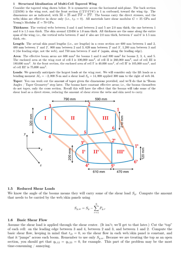 1 Structural Idealization of Multi - Cell Tapered