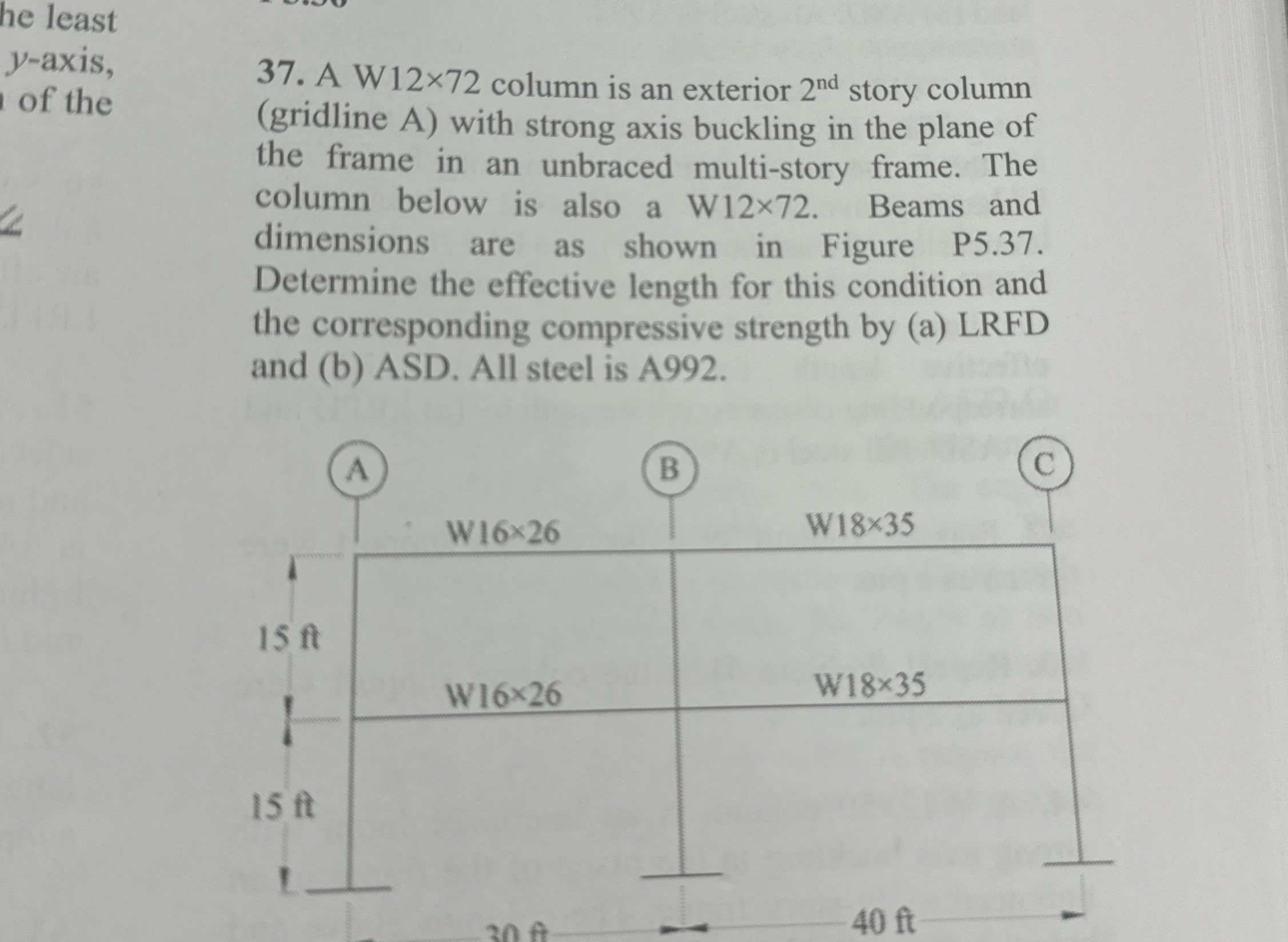 he least y - axis, of the 3 7 . A W 1 2 \ times 7