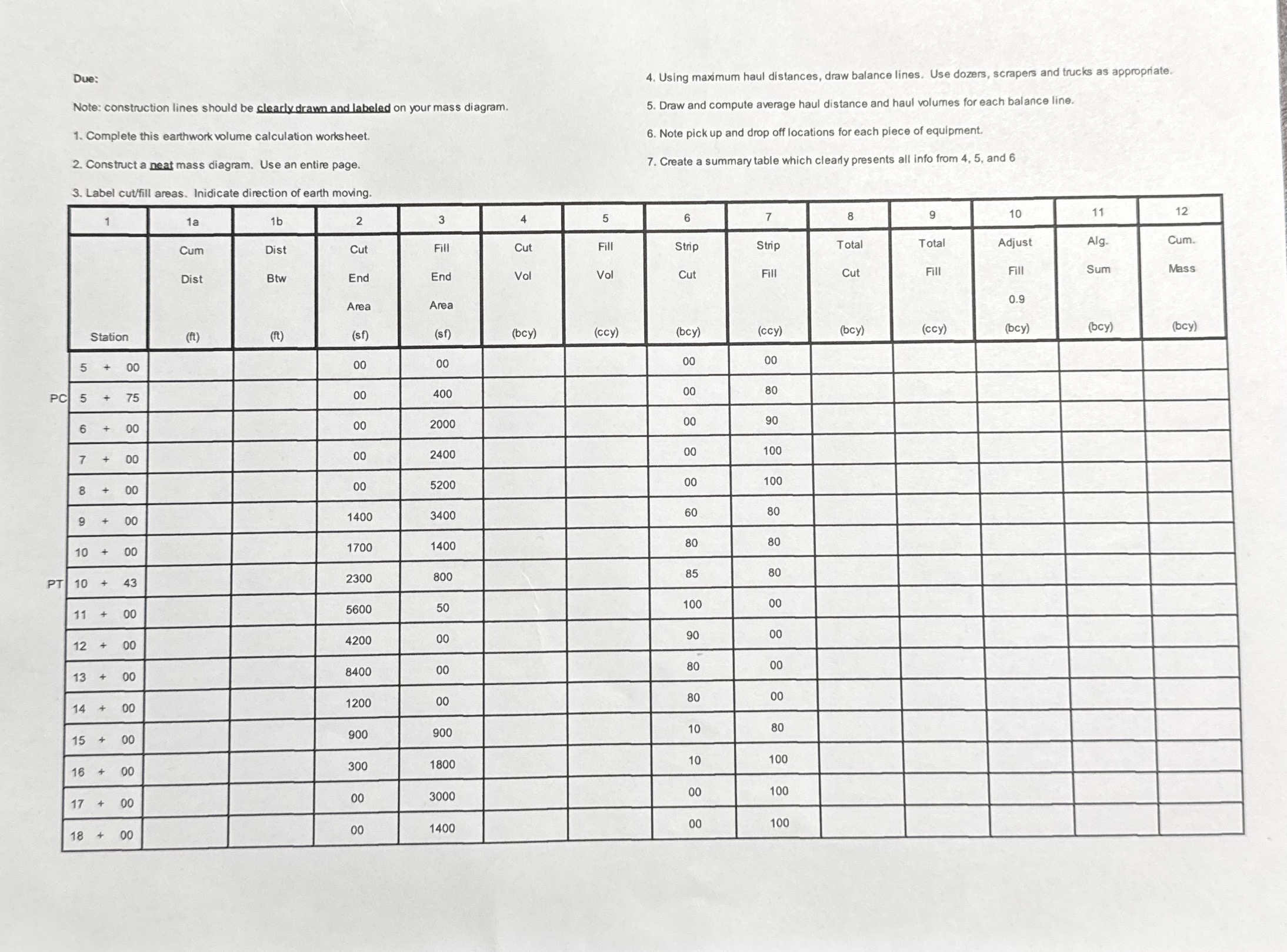 Please show equations and calculations to find