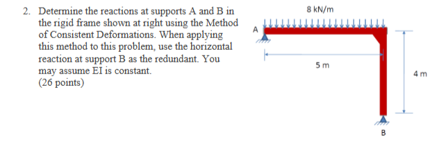 2 . Determine the reactions at supports \ ( A \ )