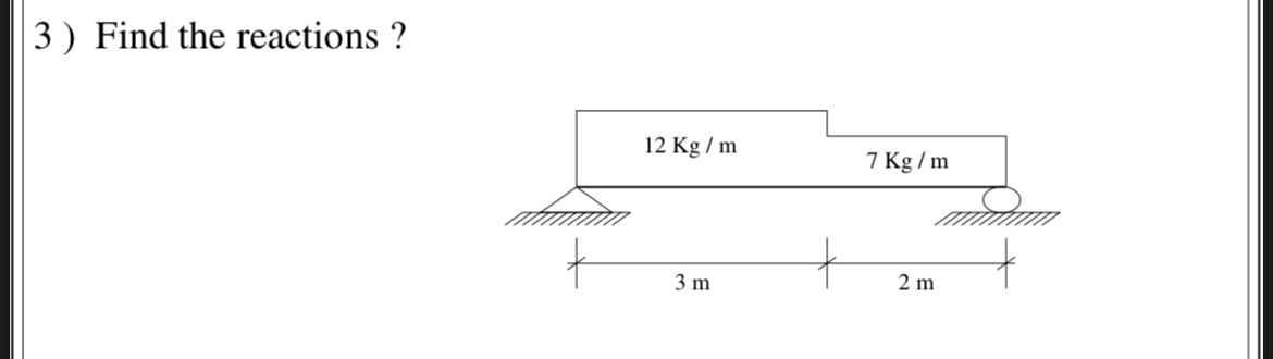 3 ) Find the reactions?