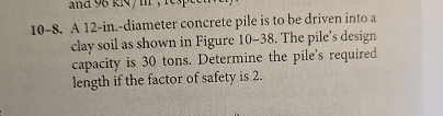 1 0 - 8 . A 1 2 - in . - diameter concrete pile
